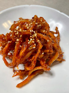 Shredded Dried Squid with chili sauce (130g)  *contains peanut butter*